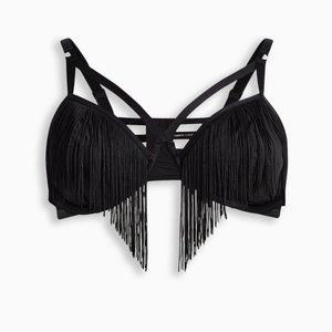NWT Torrid Fringe Strappy Longline Bra